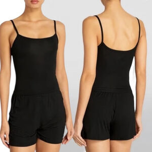 Skims Kim Kardashian Black Onyx Sleep Short Cami Set Relaxed Soft Plus Size 2X